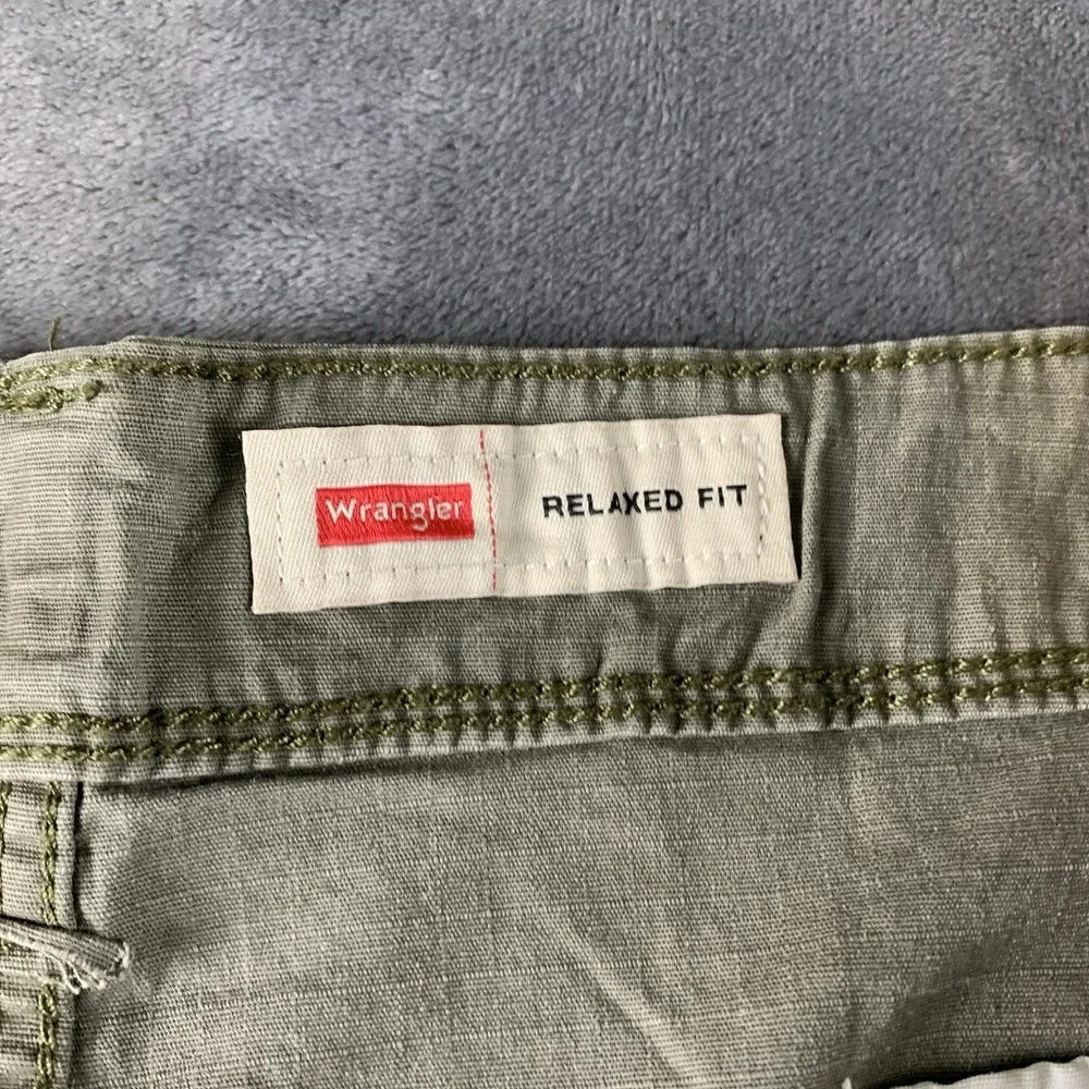 Wrangler Five Star Shorts‎ Mens 48 Green Relaxed Fit Rip Stop 48x10 NEW Tags